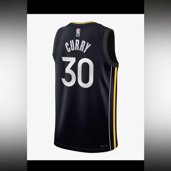 Nike Golden State Warriors Stephen Curry Black MVP Swingman Jersey DH8056-010